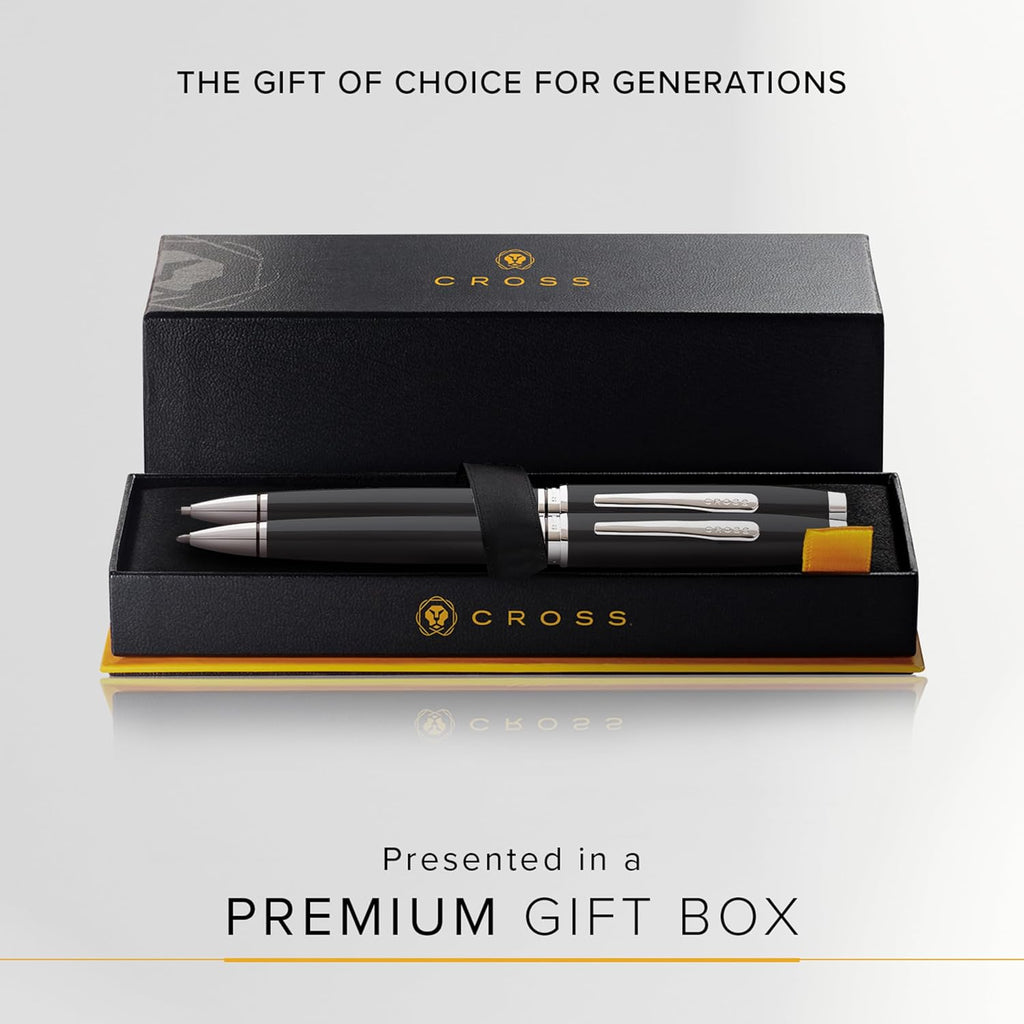 Cross Coventry Black Lacquer Pen & Pencil Gift Set