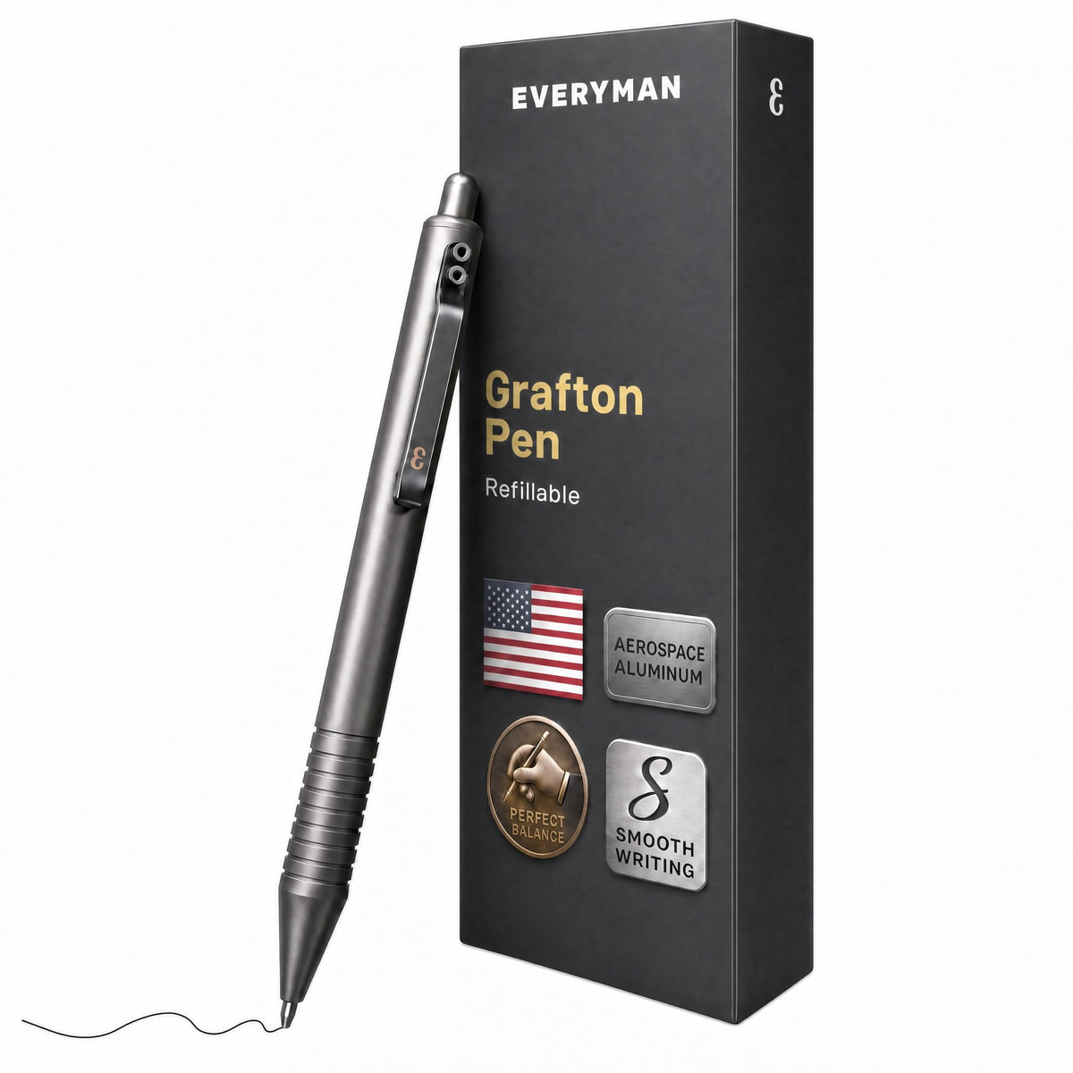 EDC Grafton OD Green 0.7mm Metal Gel Ink Pen and Mechanical Pencil Set