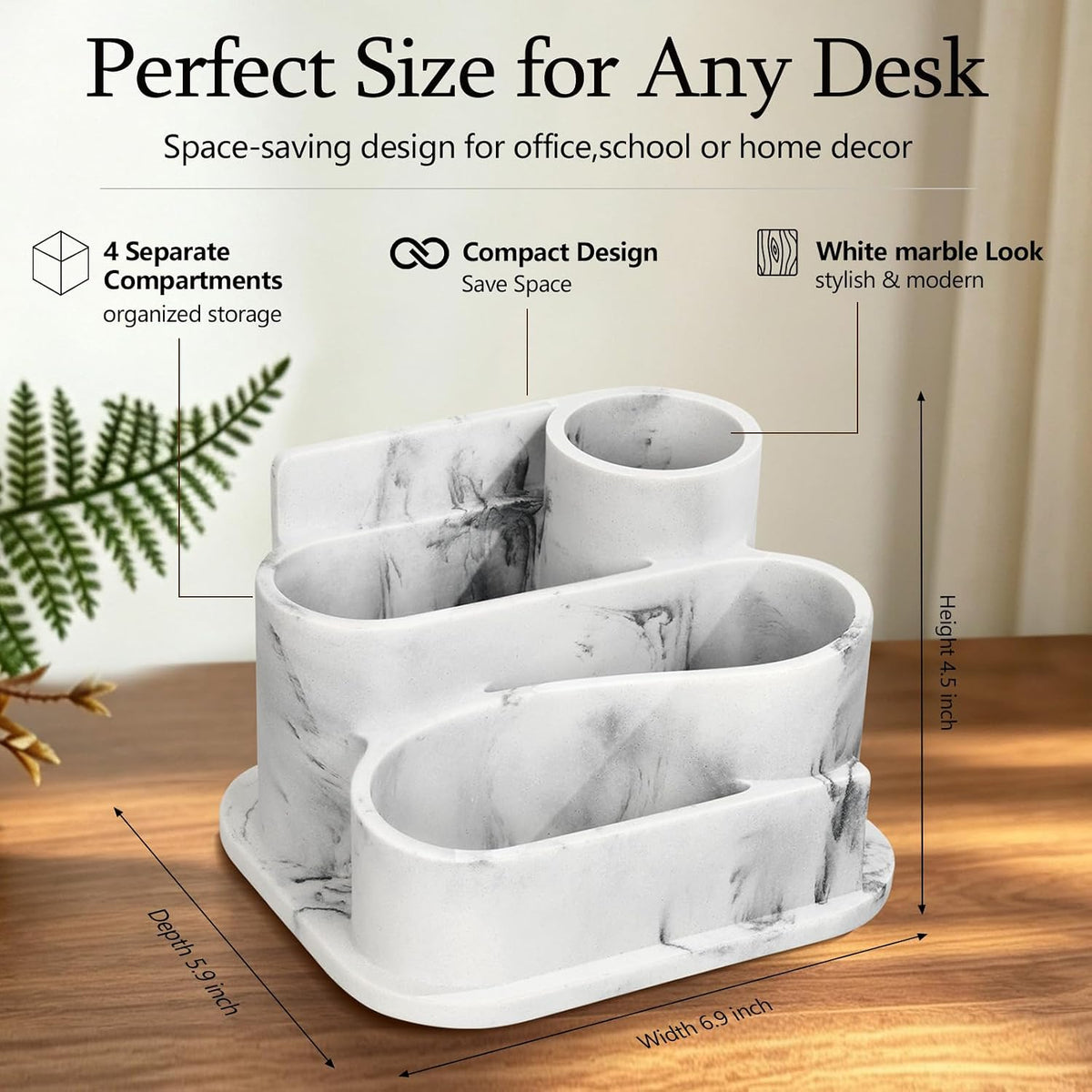 Aesthetic Desk Organizer,Pen Holder for Desk,Modern Office Desk Accessories