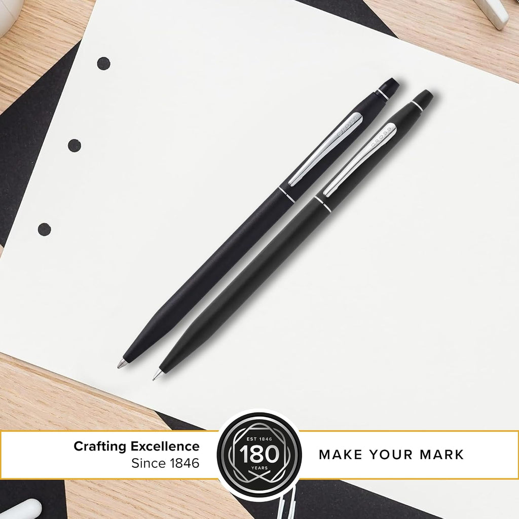 Cross Classic Century Black Lacquer Refillable Pen & Pencil Gift Set