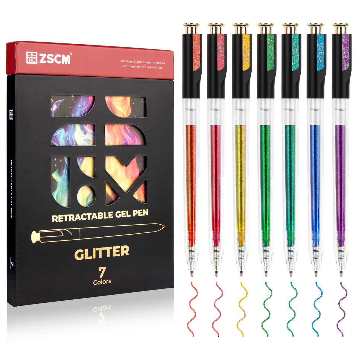 Retractable Macaron Gel Pens, 7 Colors Large Capacity Creamy Pastel Gel Ink Pens for Adult Coloring, 1.0 mm Fine Point Smooth Writing Color Pen for Kawaii Drawing Note Taking Aesthetic Art Supplies