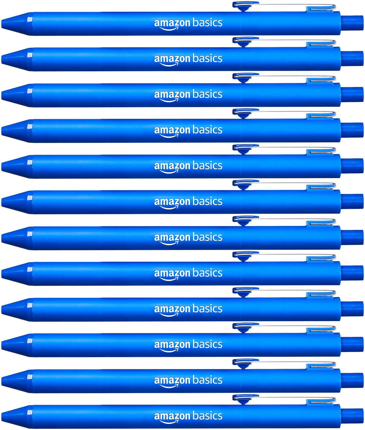 Amazon Basics Multi Colored Ballpoint Pens for Smooth Writing, Assorted Colors, Retractable, 24-Pack