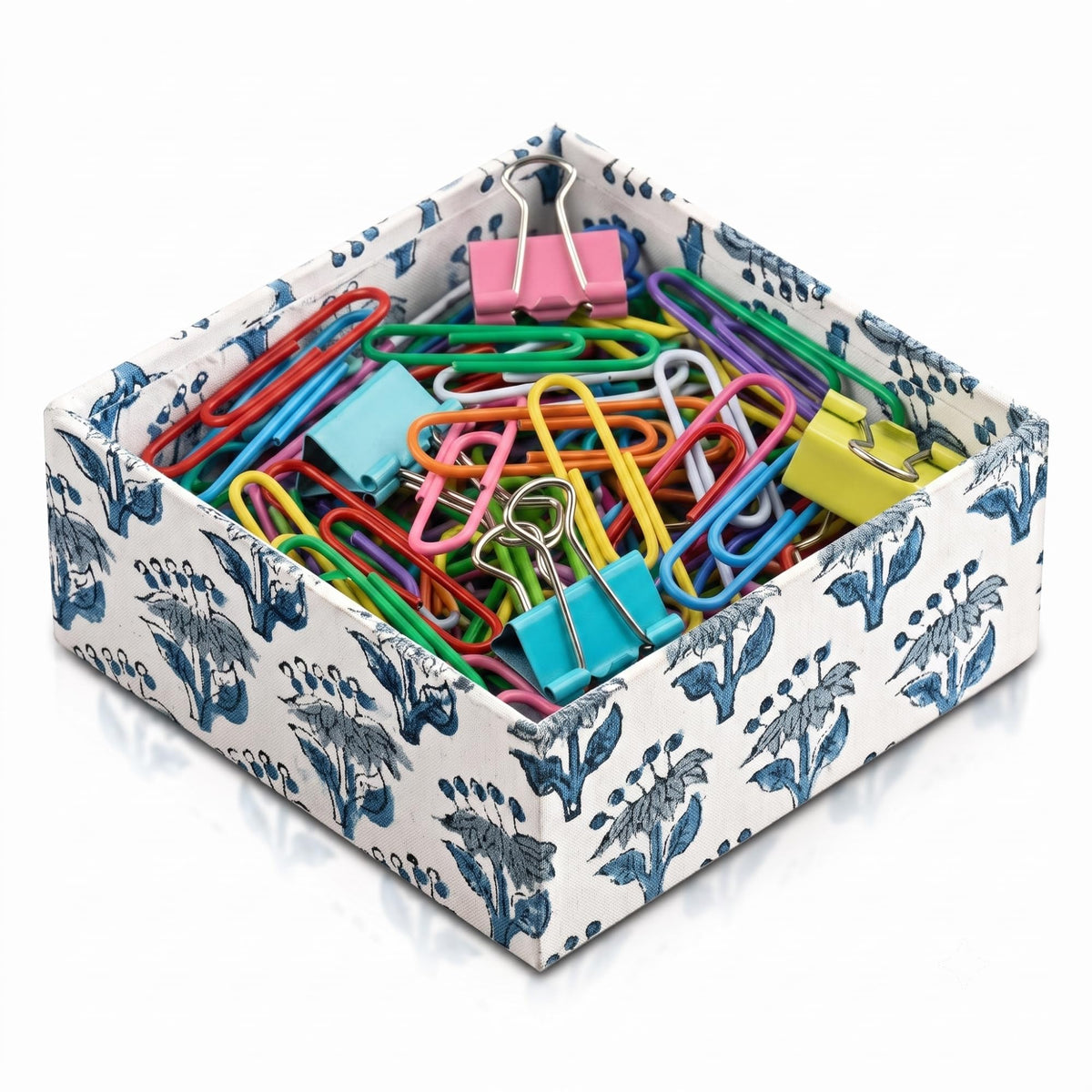 CPC Emerald Green Block Print Cotton Pen Holder Set of 2