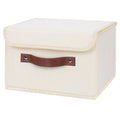 ANMINY Fabric Storage Box Bins with Lids, Green, 10"x8"x7"