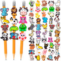 WDAHDHP Pencil Clip Topper, 50 Pcs Different Pencil Topper Decoration, Cute Pencil Charms for Kids Students School Gifts Classroom Rewards