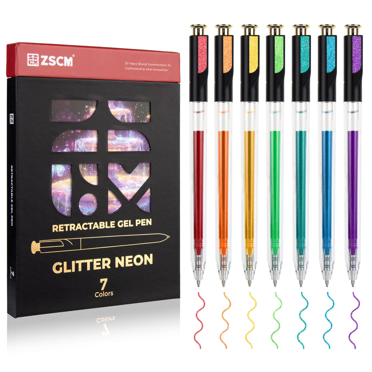 Retractable Macaron Gel Pens, 7 Colors Large Capacity Creamy Pastel Gel Ink Pens for Adult Coloring, 1.0 mm Fine Point Smooth Writing Color Pen for Kawaii Drawing Note Taking Aesthetic Art Supplies
