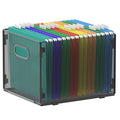 samstar 2 Pack Hanging File Organizer, Mesh File Folder Box Filing Box File Cabinet Organizer Storage Boxes, Letter Size