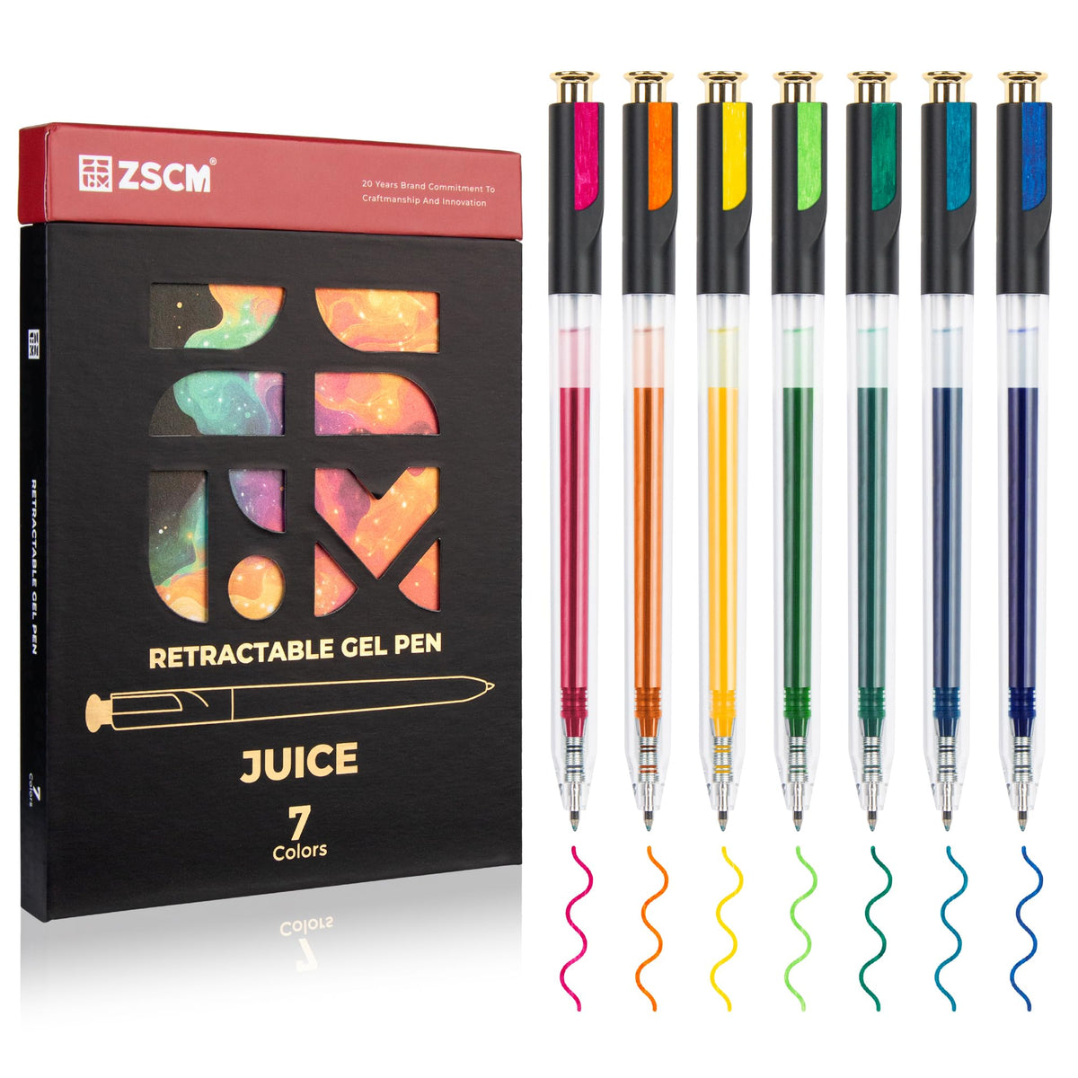 Retractable Macaron Gel Pens, 7 Colors Large Capacity Creamy Pastel Gel Ink Pens for Adult Coloring, 1.0 mm Fine Point Smooth Writing Color Pen for Kawaii Drawing Note Taking Aesthetic Art Supplies