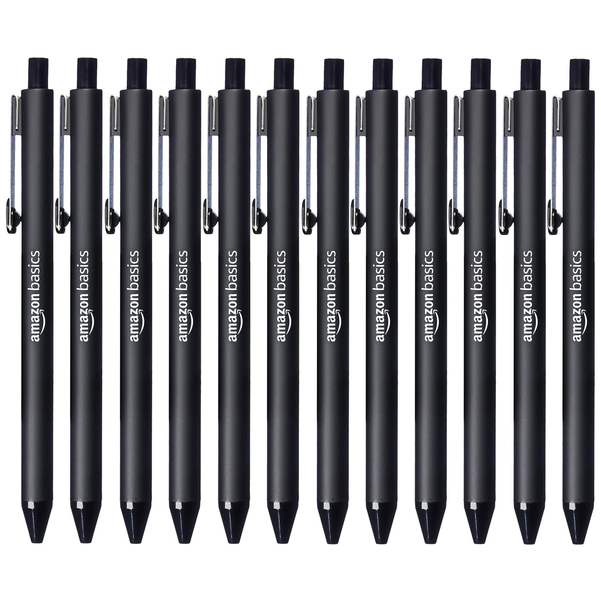 Amazon Basics Multi Colored Ballpoint Pens for Smooth Writing, Assorted Colors, Retractable, 24-Pack