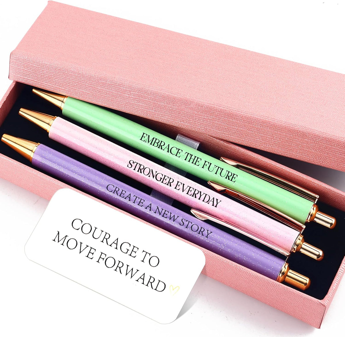 Fancy Pens Sets for Women Office New Begin Gifts for Friends Boss Mom Nice Cute Pen Set Client Teacher Motivational Gift Colleges Positive Encourage Gifts New Jobs Gift Aesthetic Pens