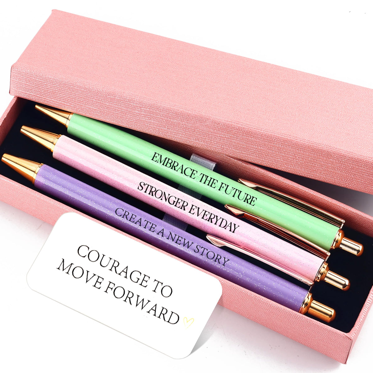 Fancy Pens Sets for Women Office New Begin Gifts for Friends Boss Mom Nice Cute Pen Set Client Teacher Motivational Gift Colleges Positive Encourage Gifts New Jobs Gift Aesthetic Pens