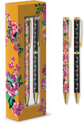 Lady Jayne Global Garden Yellow Floral Boxed Pens, Set of Two (83320)
