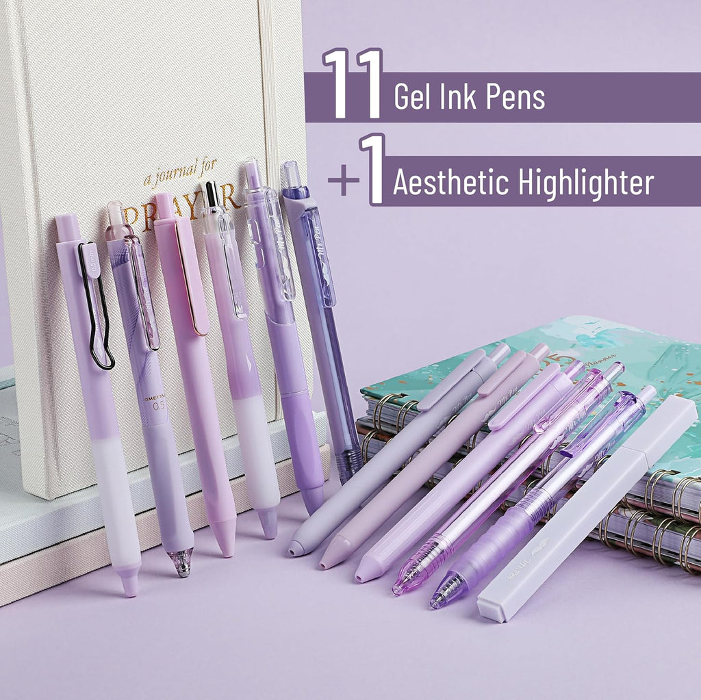 Mr. Pen- Purple Gel Pens Set, 12 Pack
