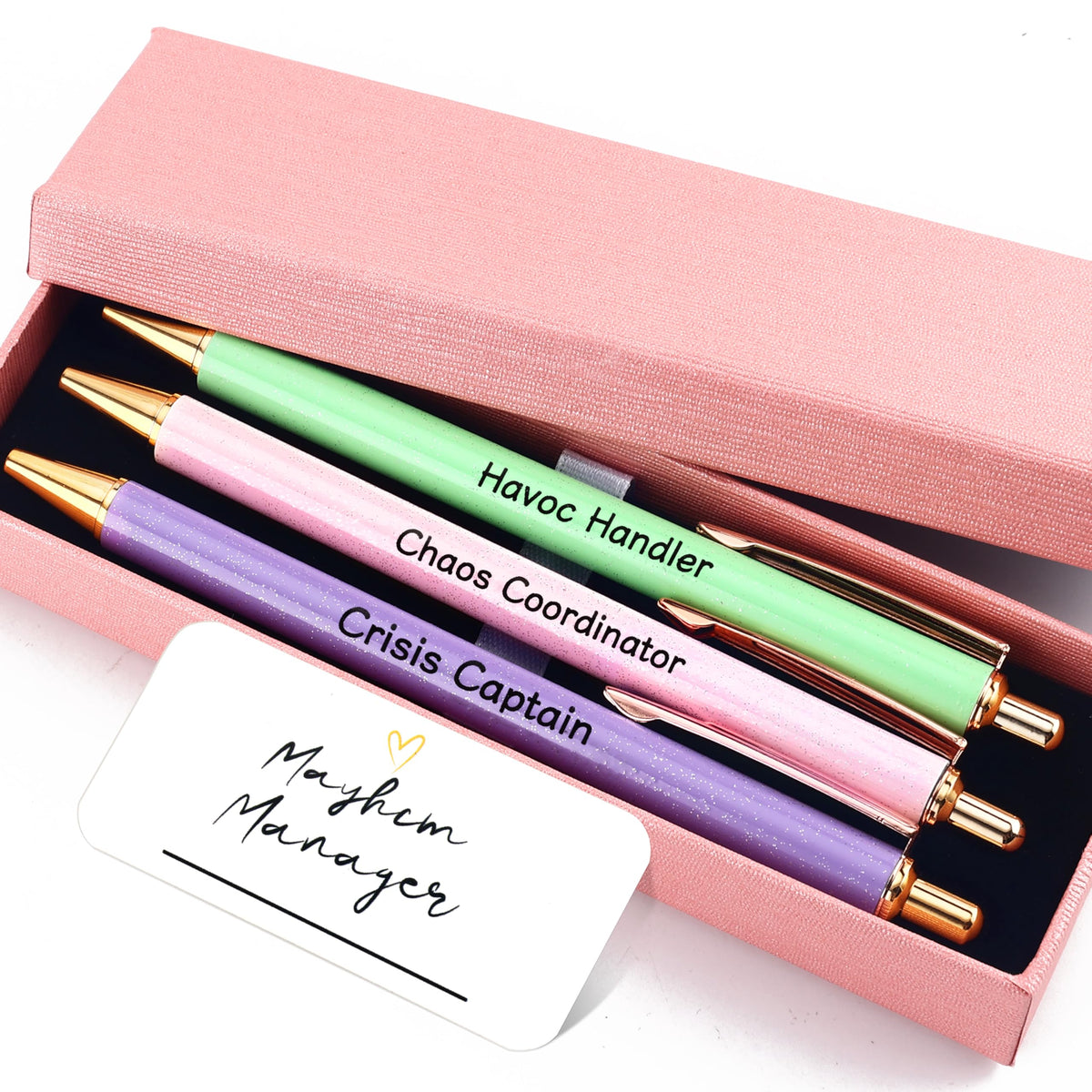 Fancy Pens Sets for Women Office New Begin Gifts for Friends Boss Mom Nice Cute Pen Set Client Teacher Motivational Gift Colleges Positive Encourage Gifts New Jobs Gift Aesthetic Pens